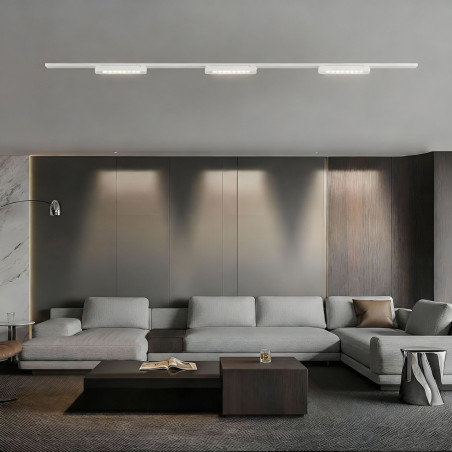 Faretto lineare a binario LED 36W bianco orientabile