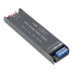 LED-Transformator 200W mit Automatischer Anpassung 12V/24V