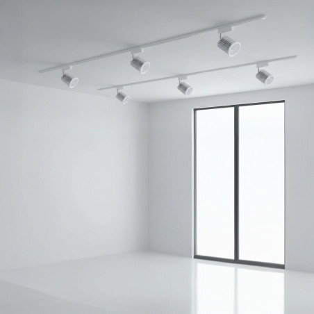 Foco LED canal 24W branco arientable