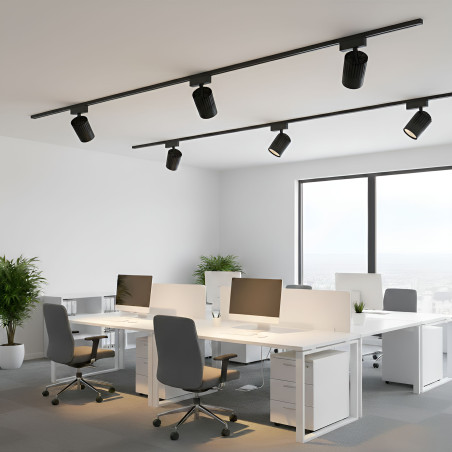 Rail Spotlight - Adjustable, 36W, Black