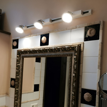 Foco LED 7W pista ajustável