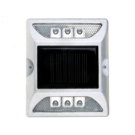 LED solar road stud + reflector
