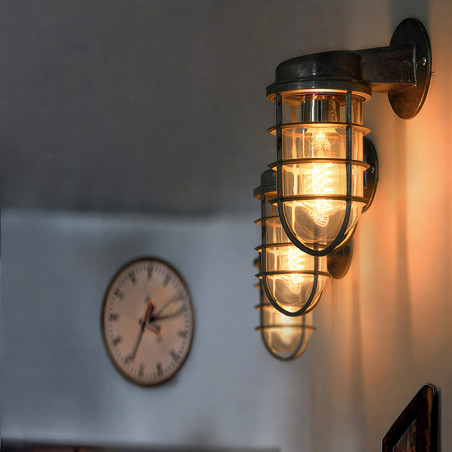 LED industrial metal wall lamp E27