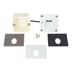 Baliza LED Exterior 3W Empotrable Pared Cuadrado Oval Montaje