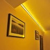 Black Profile for 2 m LED Strips - Corner, Aluminium