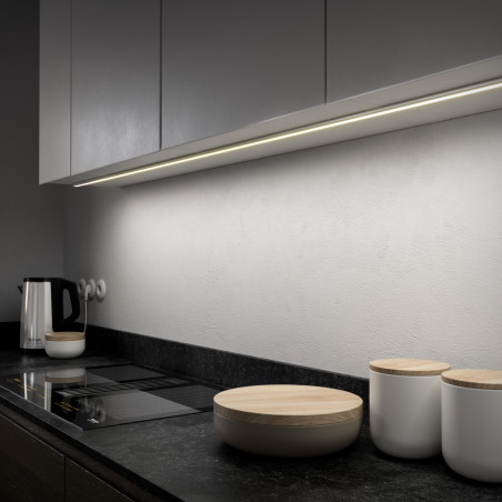 Strisce rettangolari a profilo in alluminio LED 1 m