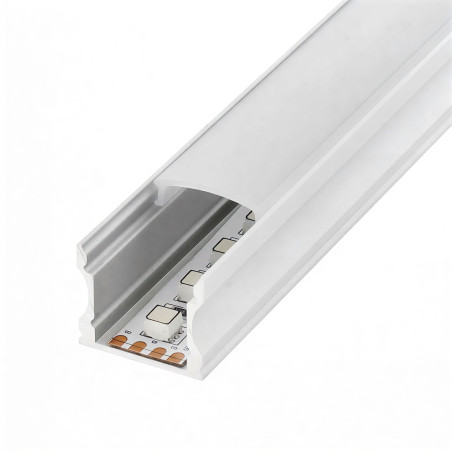 Profilé d'aluminium rectangulaire 17,5 x 14,5 x 2000 mm