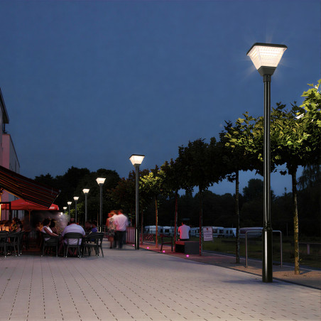 Lampe de rue villa solaire 10W square