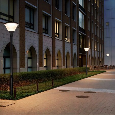 Farola villa solare 10W rotonda