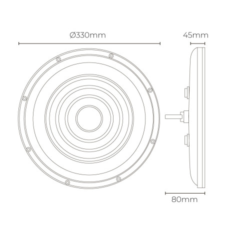 UFO 200W driverless LED SLIM
