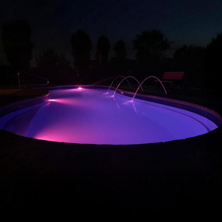 Lumière de piscine PAR56 36W RGB avec télécommande