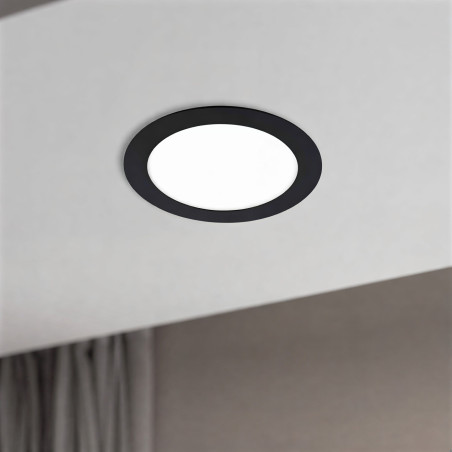 Downlight Led 18W Rodada preto