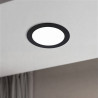Downlight Panel 18W rund SCHWARZ