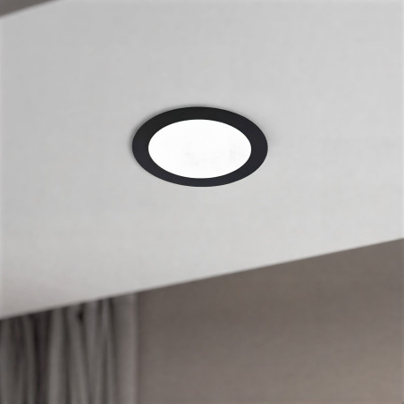 Led Downlight 12W cor preto