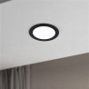 Downlight panel 12W redondo NEGRO