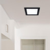 Downlight-Paneel 18W quadratisch BLACK