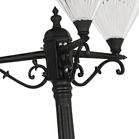 Lampadaire solaire 3 têtes 260CM