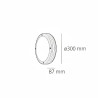 Aluminium bulkhead round - IP65