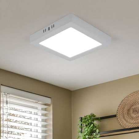 Lâmpada de teto LED 18W quadrado