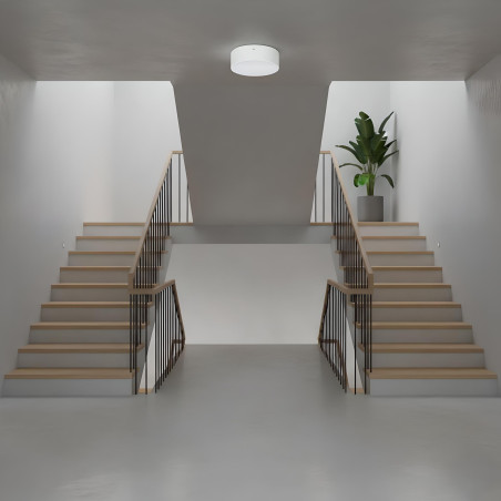 Plafonnier led 18W rond sans bord Ø120mm