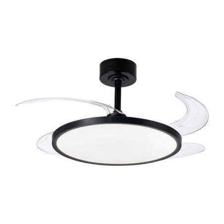 Ventilatore da soffitto con pale retrattili e luce LED 3CCT con telecomando