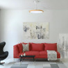 Ventilatore da soffitto con pale retrattili e luce LED 3CCT con telecomando