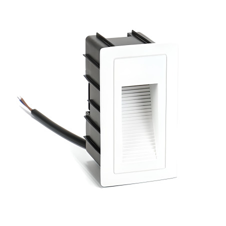 Baliza LED Exterior 3W Empotrable Vertical 57x103mm blanca