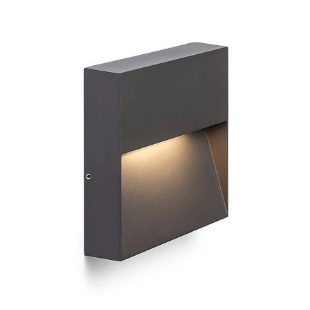 Baliza LED Exterior 3W Superfície de Parede Quadrada