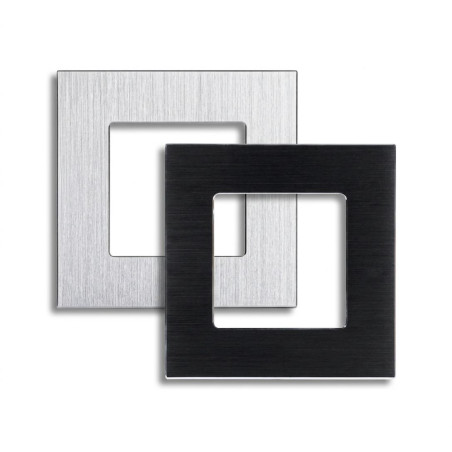 Brushed Aluminium Frame 1 Gang