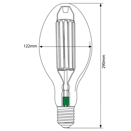 Lampadina LED 85W COB E40 Illuminazione Pubblica