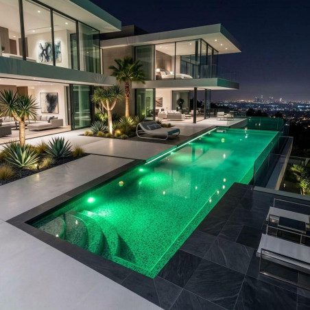 Eclairage de piscine LED 8W 12VDC IP68 RGB