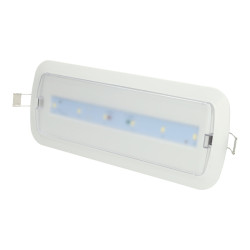 Lampada di Emergenza LED 3W Permanente / Non Permanente con Auto-test