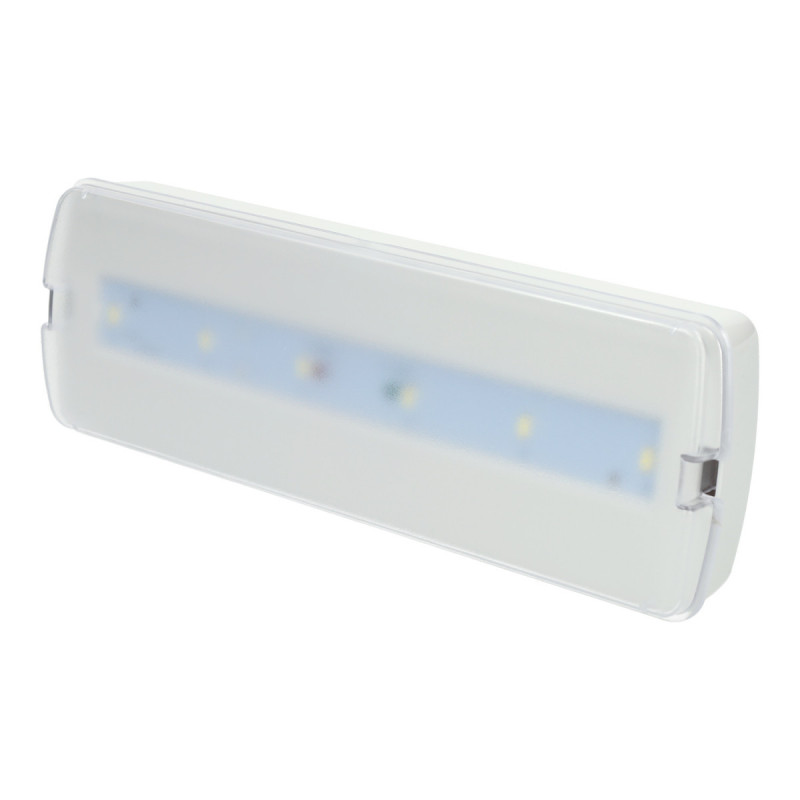 LED-Notleuchte 3W Dauerschaltung / Bereitschaftsschaltung mit Auto-Test