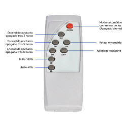 Telecomando Faretto LED Solare da Parete 15W 940mm