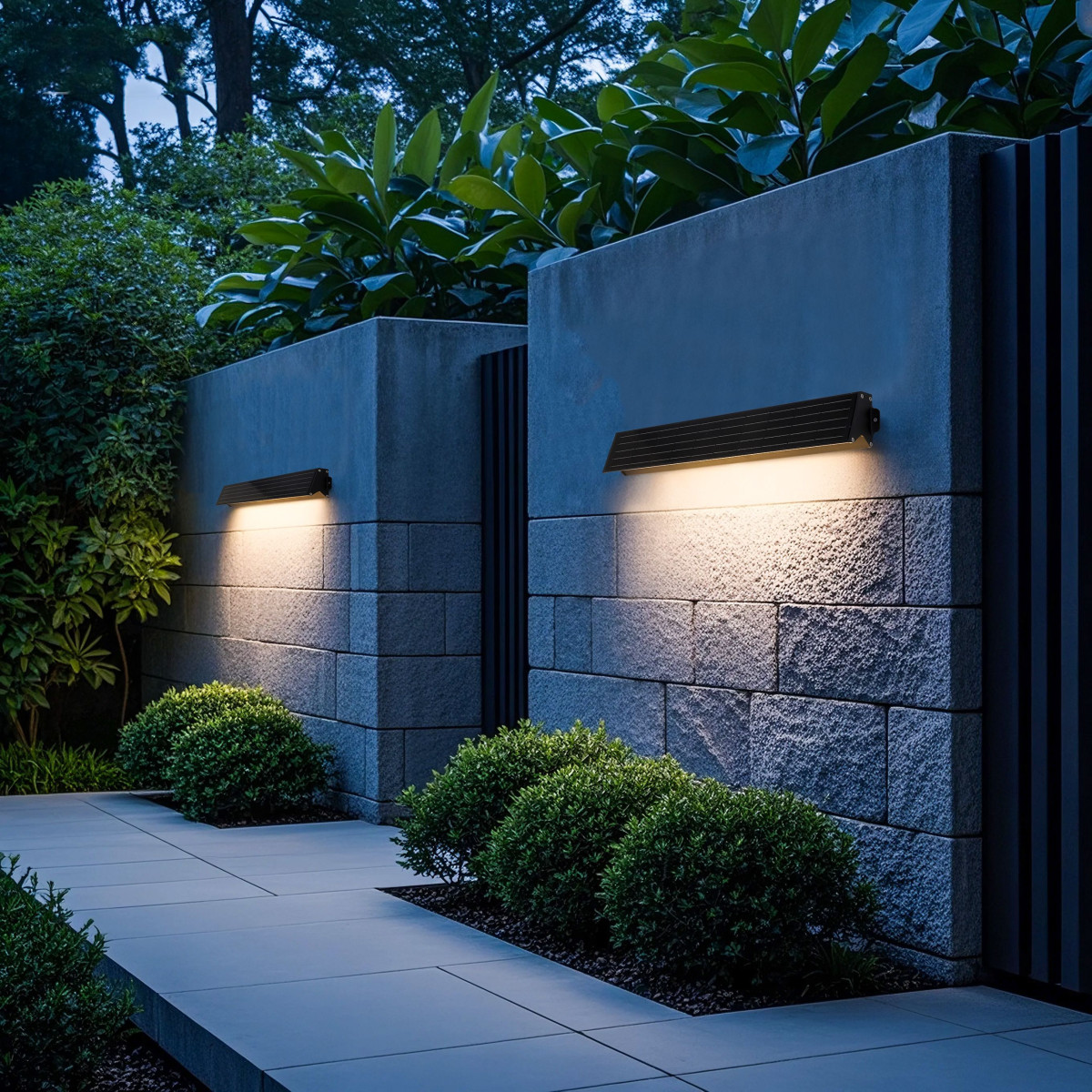 Wall Washer Solar LED 15W 940mm con Telecomando IP65