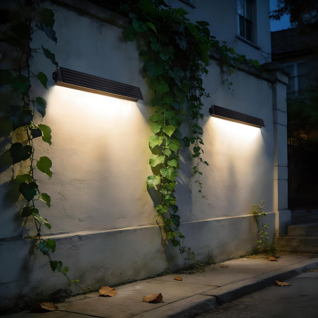 Solar LED Wandleuchte 15W 940mm mit Fernbedienung