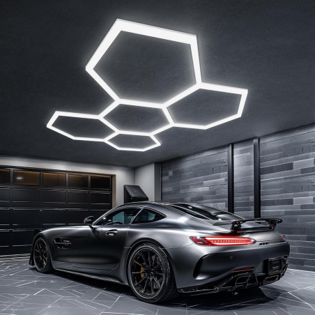 DIY hexagonal honeycomb LED panel