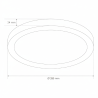 Plafoniera LED 24W Rotonda Ø285mm