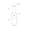 Hinged bracket for streetlight Ø 60mm - pole 80mm