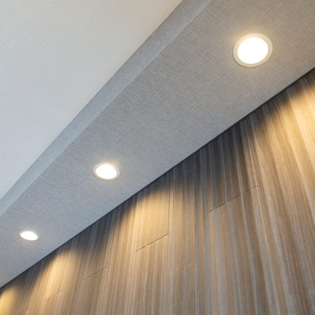 Downlight Panel 18W rund SILVER