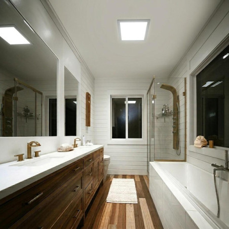 Downlight - SILVER Square 18W Panel