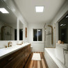Pannello downlight 18W quadrato d'argento