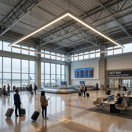 Profile for LED Strips - Rectangular, Aluminium, 66 x 35 x 2000mm