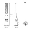Apparecchio Lampione stradale a Led 60W regolabile