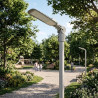 Hinged bracket for streetlight Ø 60mm - pole 80mm