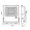 Proiettore LED piatto SMD da 100W