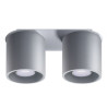 Lámpara Techo Doble Aluminio GU10 - Serie Orbis