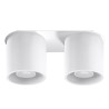 Double Aluminum Ceiling Light GU10 - Orbis Series
