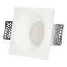 Spot encastrable en plâtre/placo rond incurvé 100x100mm pour Ampoule GU10