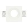 Faretto quadrato in Gesso Pitturabile Curvo 100x100mm per Lampadina GU10